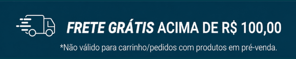 Frete grátis acima de R$ 100,00